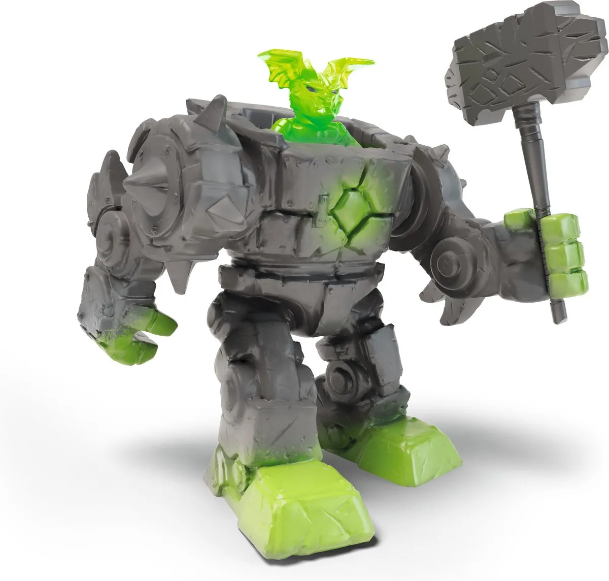 Schleich Eldrador Mini Creatures Steen Robot 42547 - Groen/Grijs