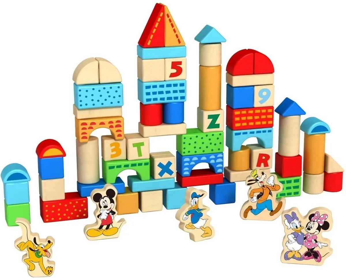 Disney Mickey Mouse Junior Blokkenset Hout