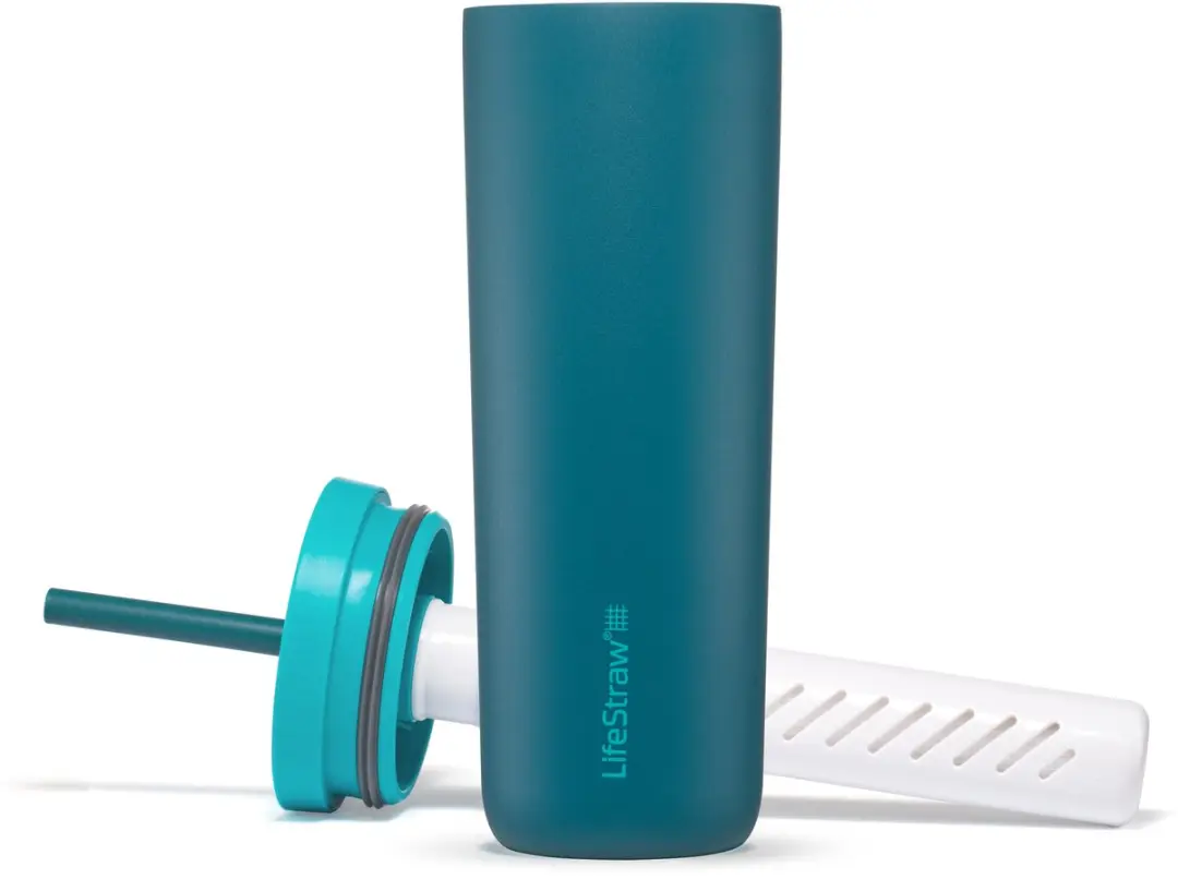 LifeStraw Go Tumbler 500ml RVS Waterfilterfles - Blauw