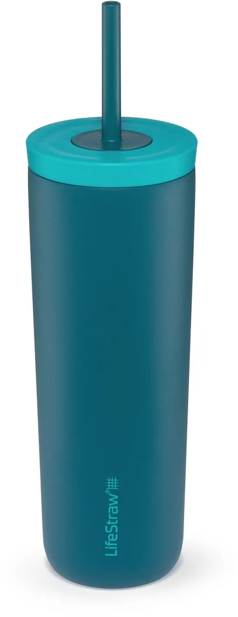 LifeStraw Go Tumbler 500ml RVS Waterfilterfles - Blauw - afbeelding 6 van 6