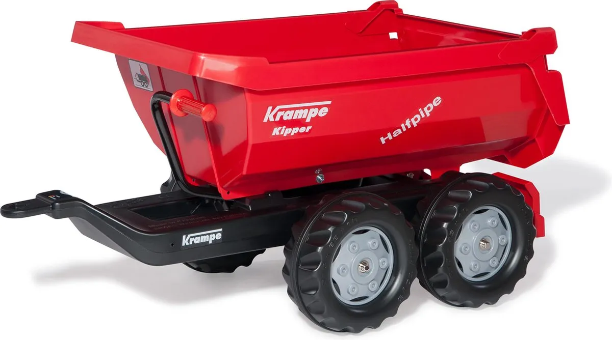 Rolly Toys Halfpipe Krampe Trailer 12 323 0 - Rood