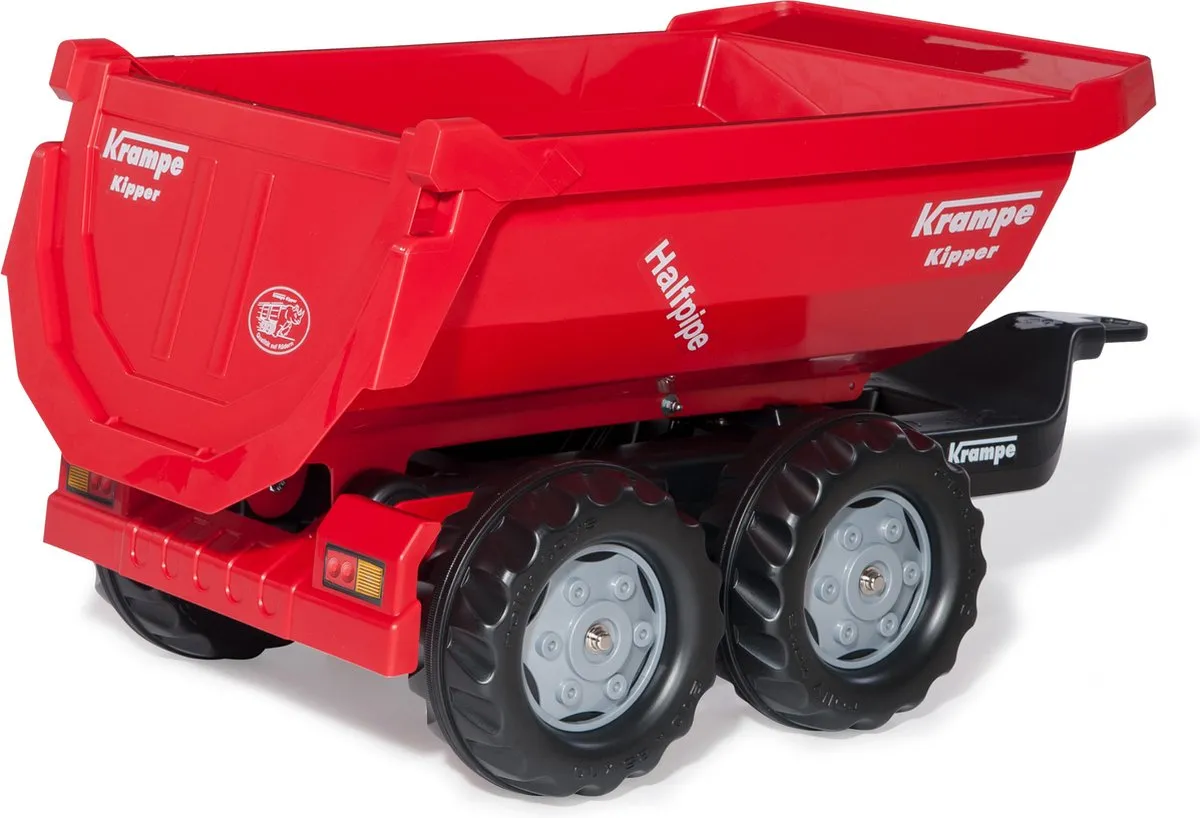 Rolly Toys Halfpipe Krampe Trailer 12 323 0 - Rood