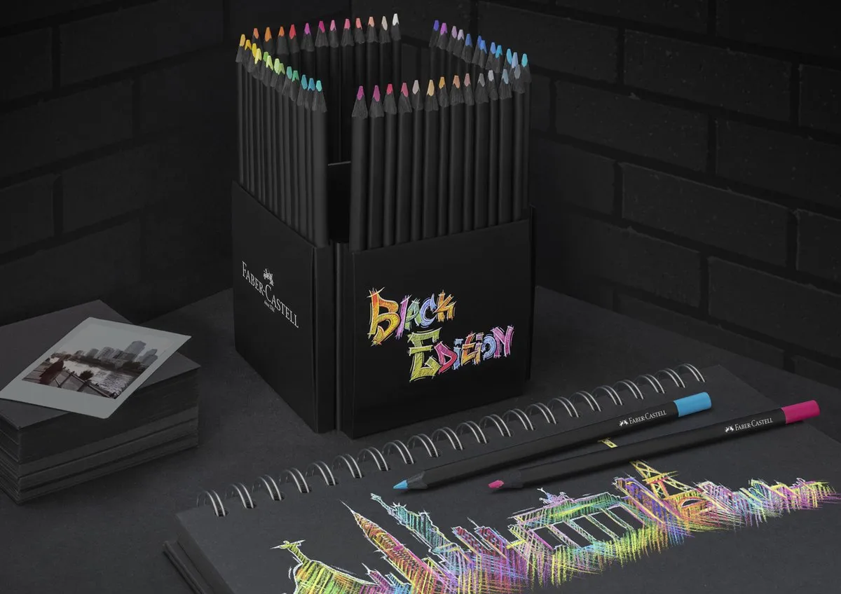 Faber-Castell FC-116450 Kleurpotloden - 50 Stuks - Black Edition