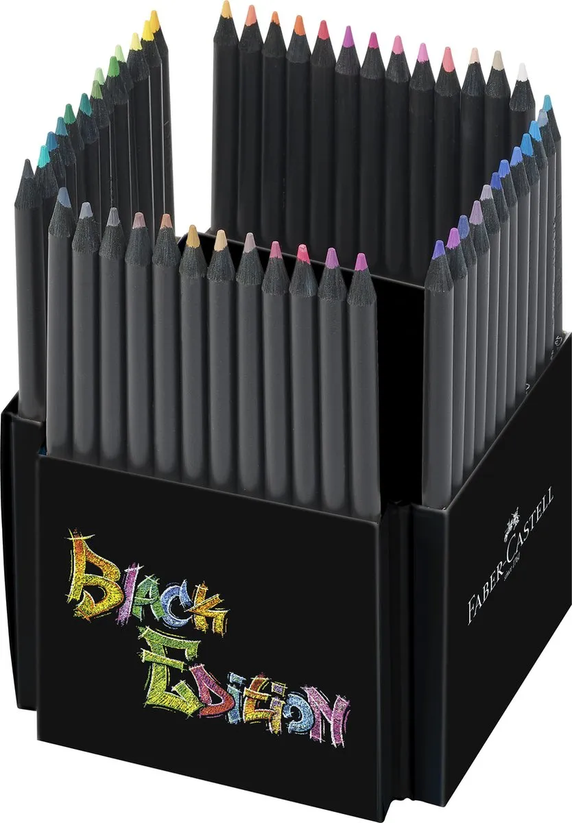 Faber-Castell FC-116450 Kleurpotloden - 50 Stuks - Black Edition