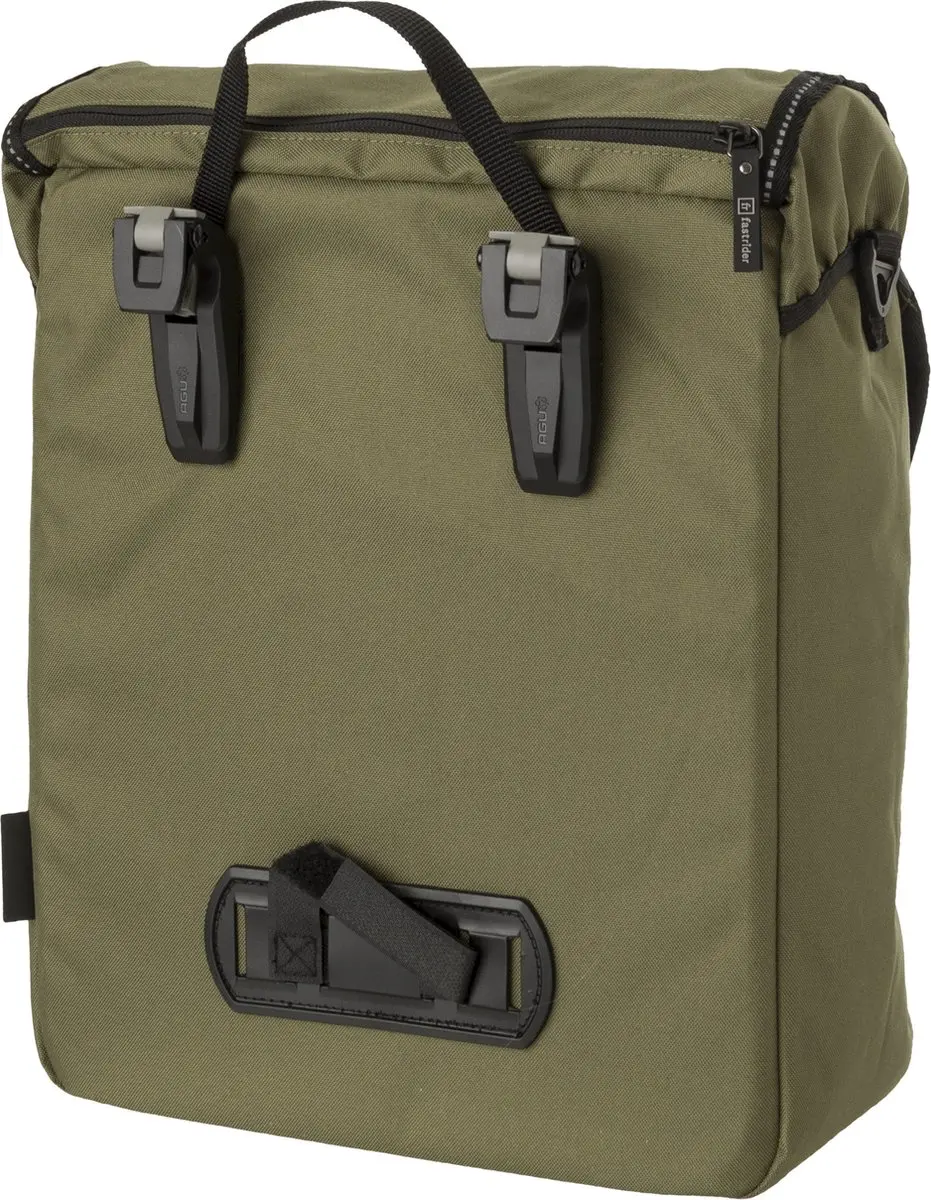 FastRider Unibag Traffic Enkele Fietstas - Groen 14L - afbeelding 6 van 6