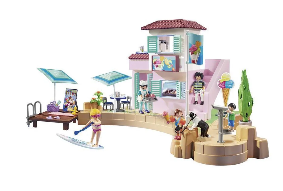 Playmobil Family Fun IJssalon aan de haven 70279 - Multicolor
