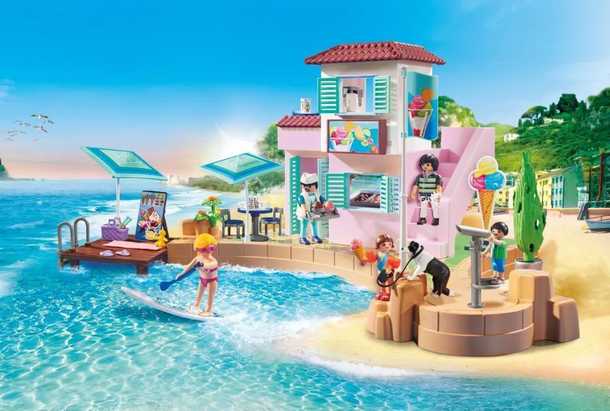 Playmobil Family Fun IJssalon aan de haven 70279 - Multicolor