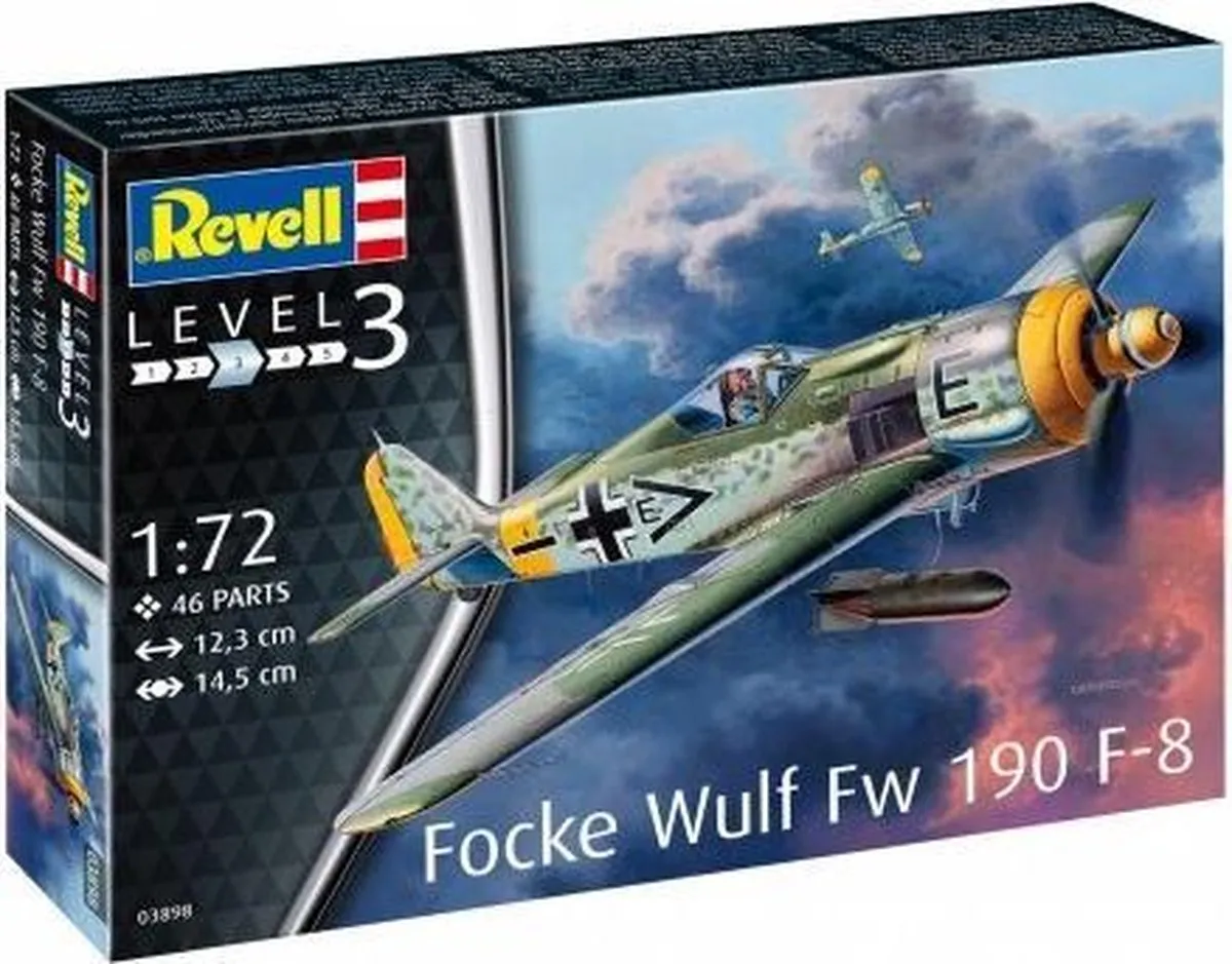 Revell Focke Wulf Fw190 F-8 Modelbouwpakket 1:72 - Multi