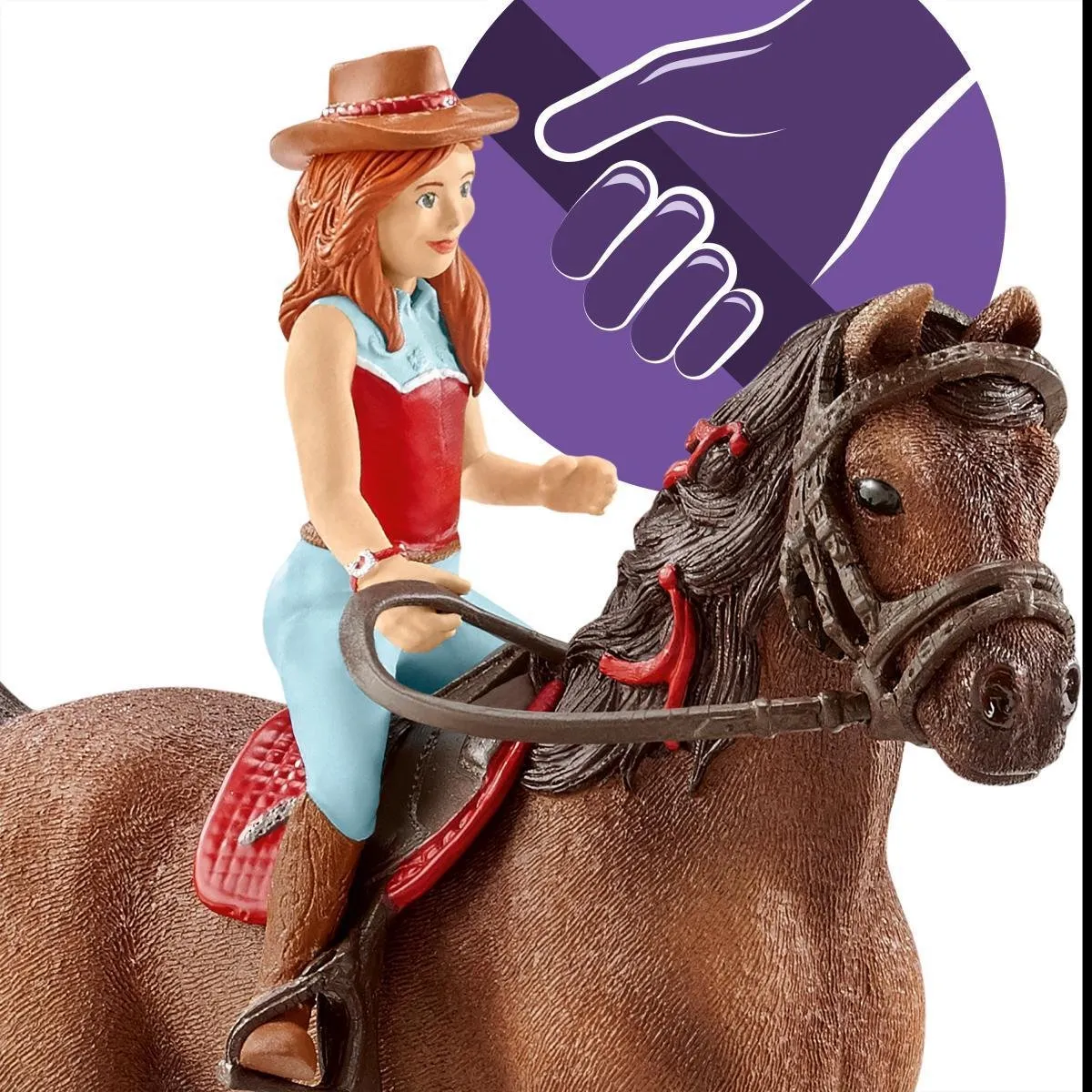 Schleich Hannah & Cayenne Paarden 42514