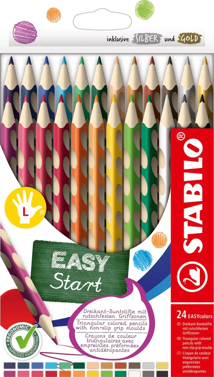 STABILO EASYcolors Ergonomische Linkshandige Kleurpotloden