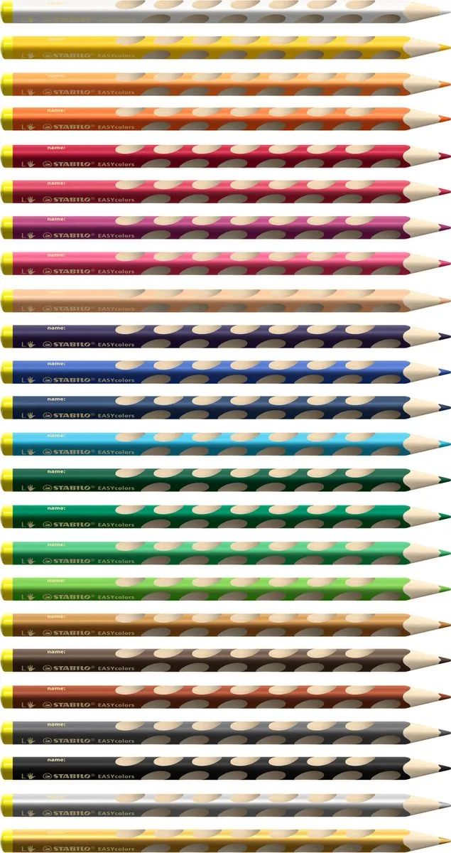 STABILO EASYcolors Ergonomische Linkshandige Kleurpotloden - 24 Stuks