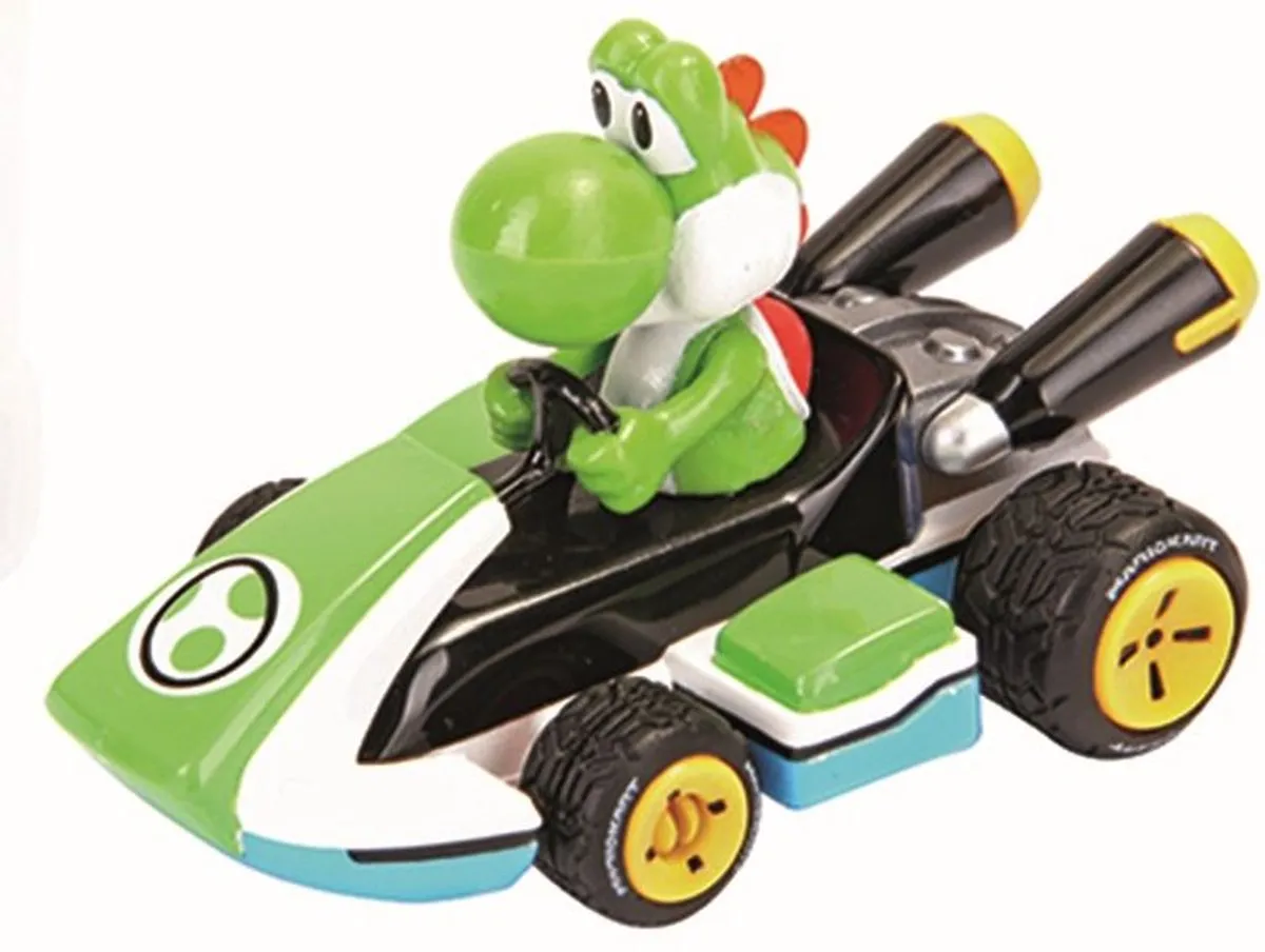 Carrera Mario Kart Yoshi Pull Back Auto 1:43 - Multi