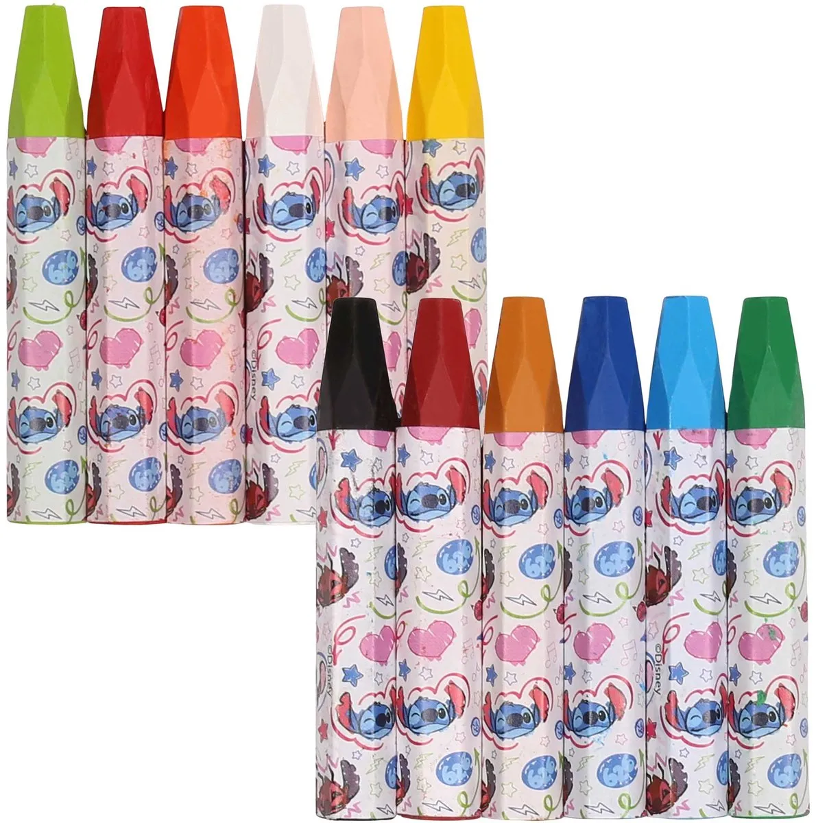 Disney Stitch Pastelkrijt 12 Kleuren