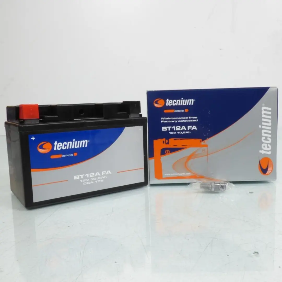 Batterie SLA Tecnium pour Scooter Kymco 400 X-Citing S I 2018 YT12A / 12V 10.5Ah