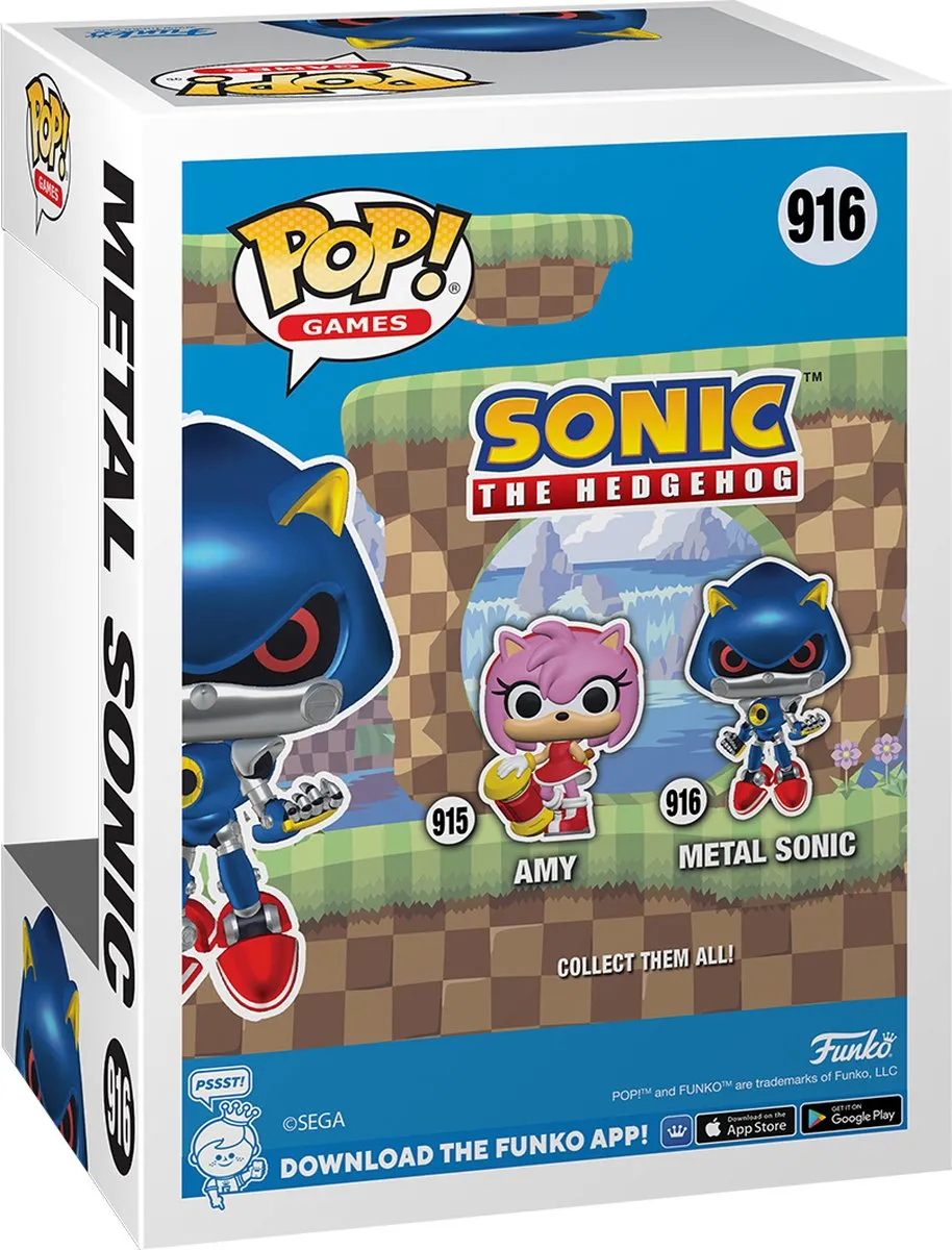 Funko Pop Games Sonic Metal Sonic 70583 - 9,5 cm - Multicolor - afbeelding 3 van 4