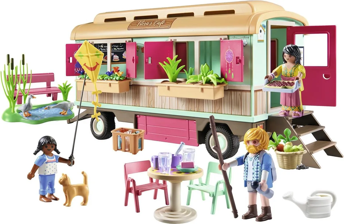 Playmobil Country Gezellig Woonwagencafé 71441 - Meerkleurig