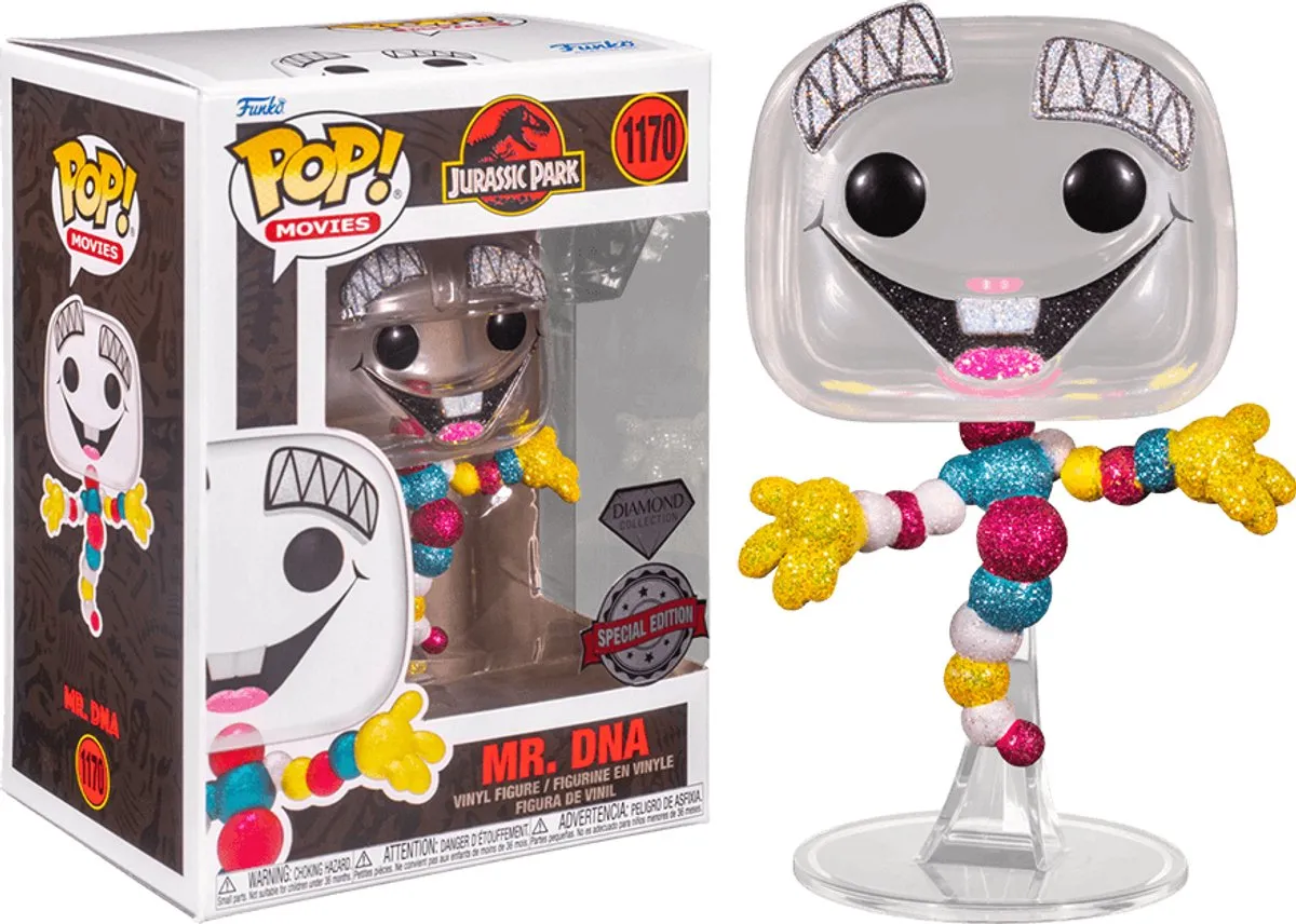 Funko Pop! Movies Jurassic Park Mr. DNA Diamond Edition - Glitter