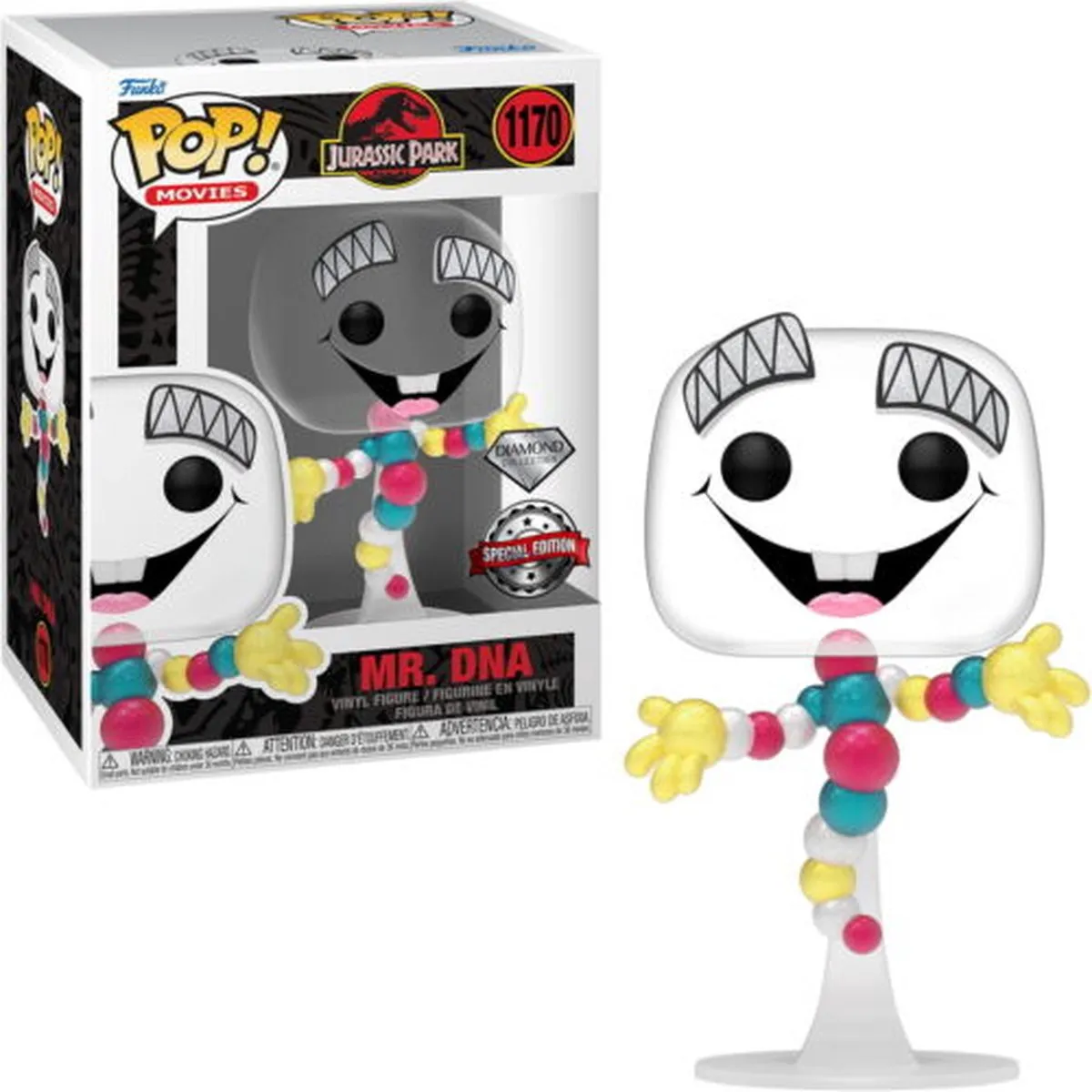 Funko Pop! Movies Jurassic Park Mr. DNA Diamond Edition - Glitter