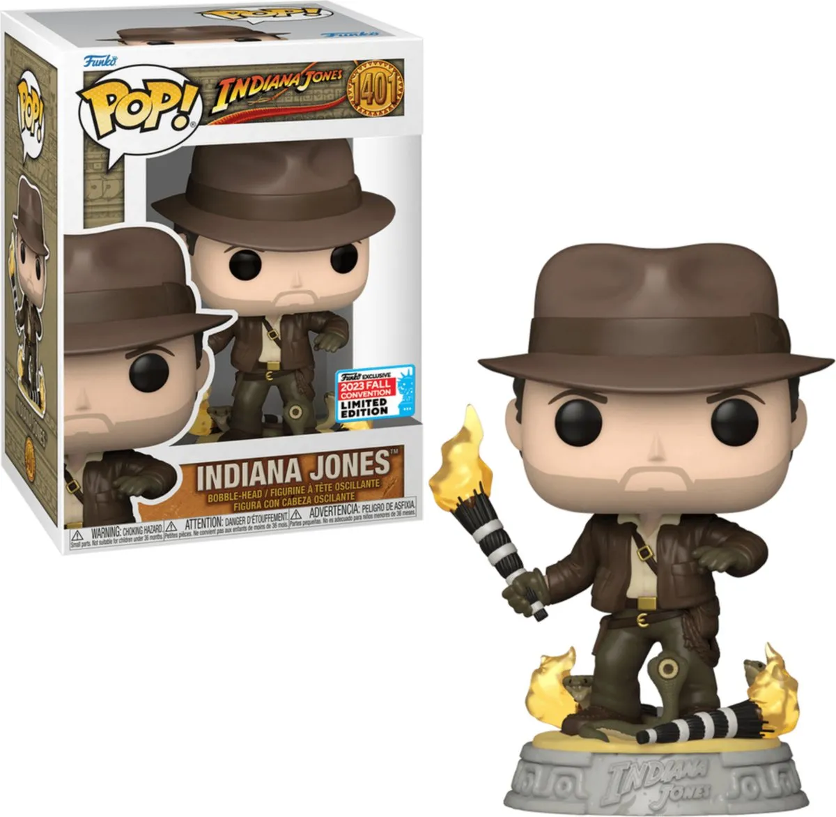 Funko POP! Indiana Jones with Snakes 1401 - NYCC 2023 Exclusief