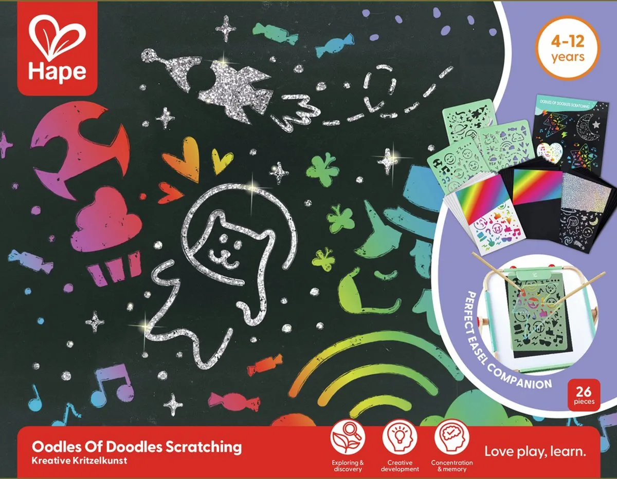 Hape Kreative Kritzelkunst - Veelkleurig