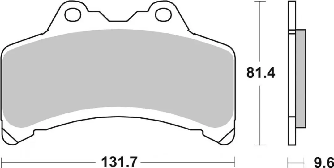 SBS Plaquette de frein Yamaha 1000 GTS 682HF - Zwart