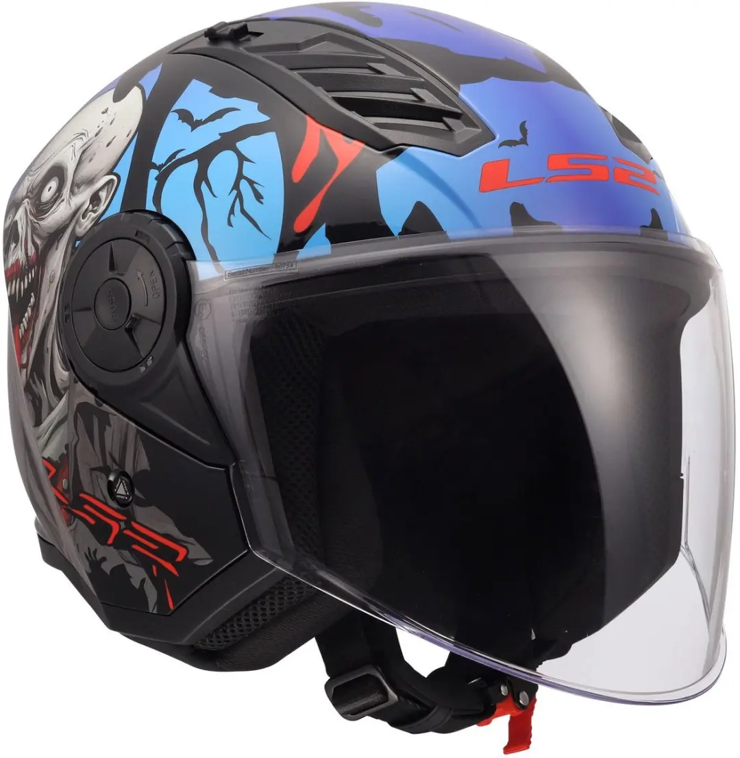 LS2 Airflow II Zombie Helm - M - Happy Dreams