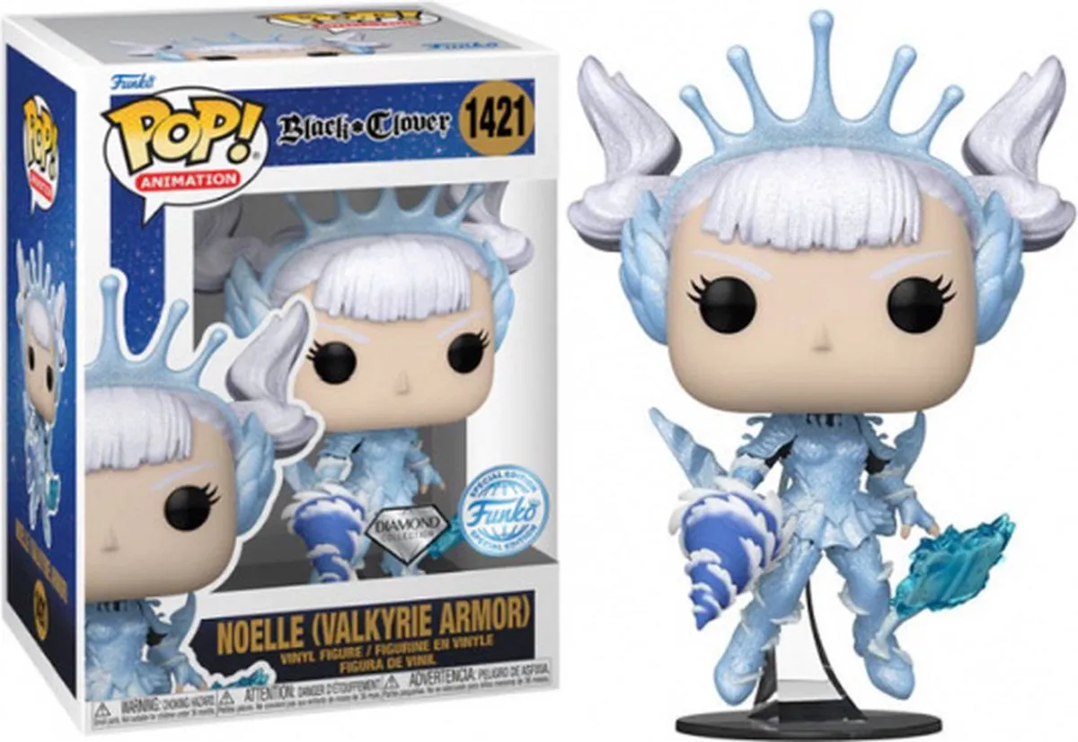 Funko Pop! Black Clover Noelle Valkyrie Armour Diamond Glitter - 71632 - afbeelding 4 van 5