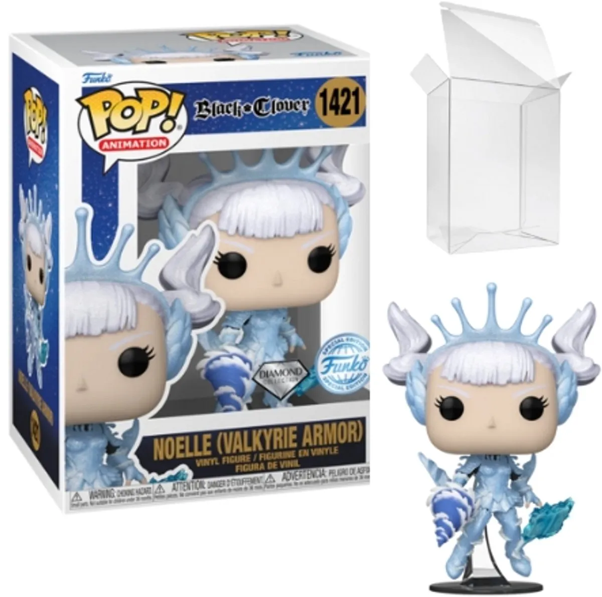 Funko Pop! Black Clover Noelle Valkyrie Armour Diamond Glitter - 71632 - afbeelding 5 van 5