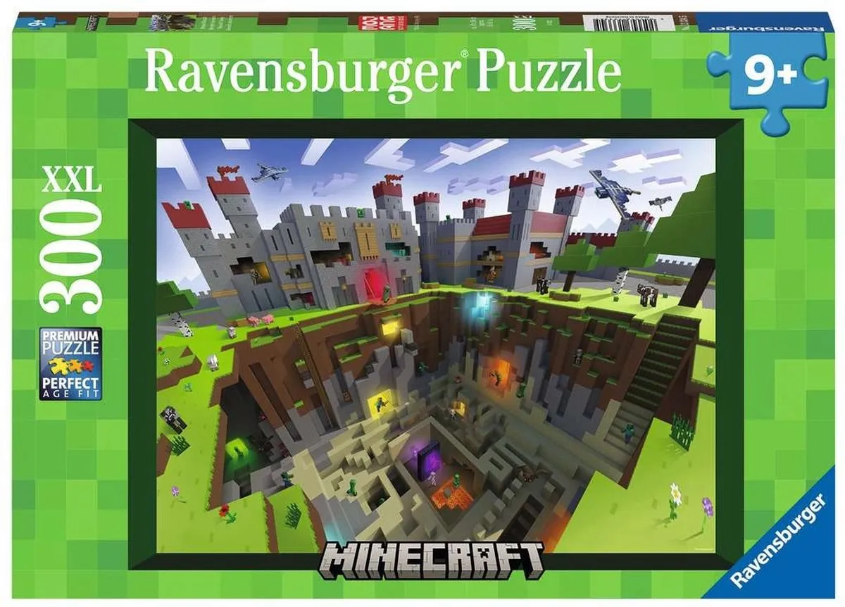 Ravensburger Minecraft Cutaway Legpuzzel 300 XXL Stuks - Multicolor