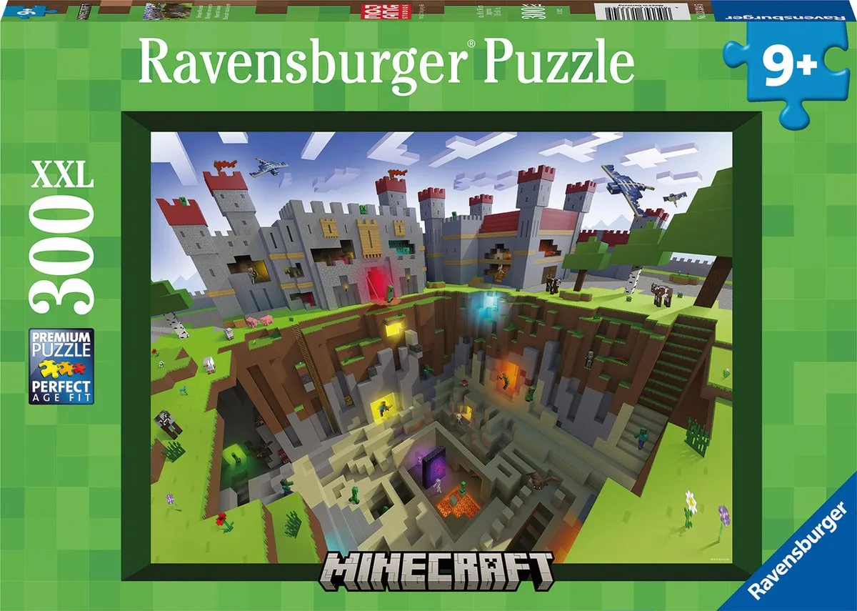 Ravensburger Minecraft Cutaway Legpuzzel 300 XXL Stuks - Multicolor