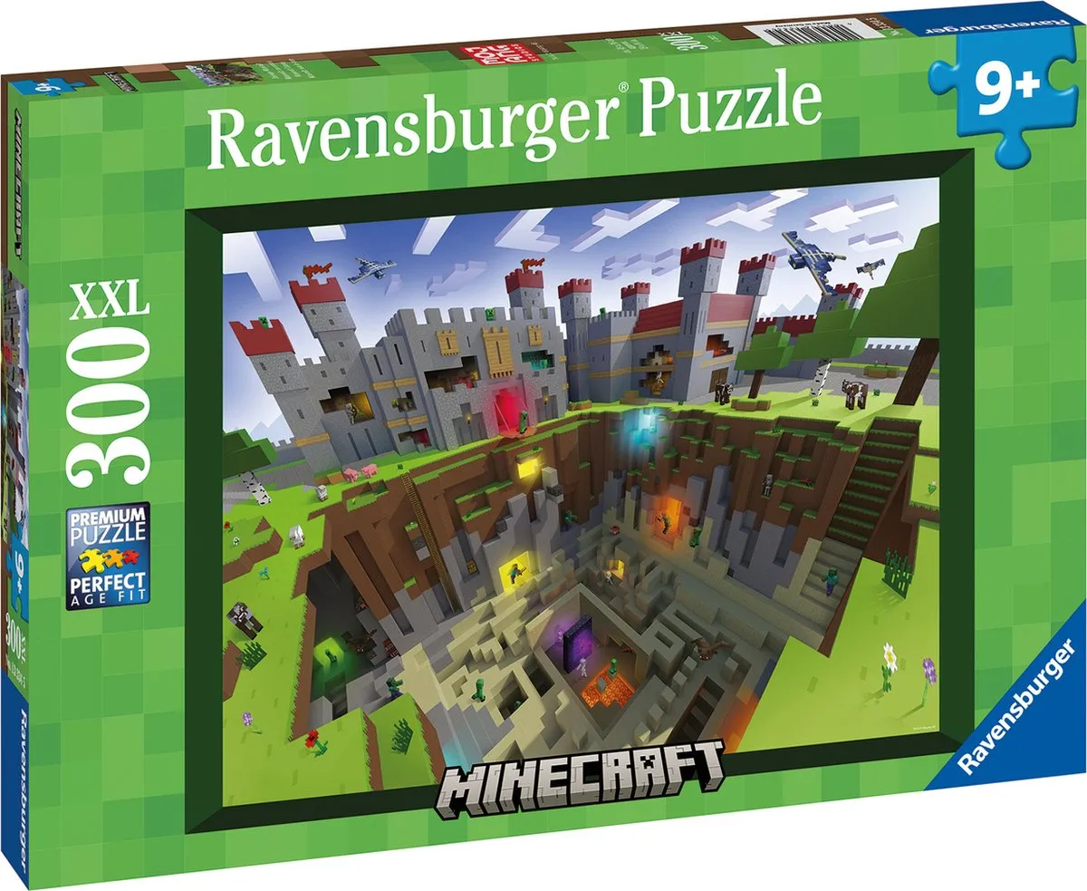 Ravensburger Minecraft Cutaway Legpuzzel 300 XXL Stuks - Multicolor