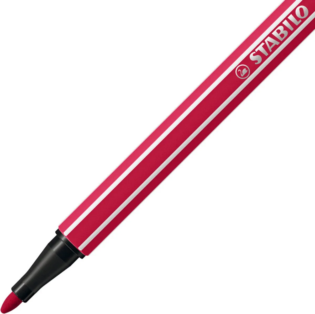 STABILO Pen 68 Viltstift Donkerrood - 10 Stuks