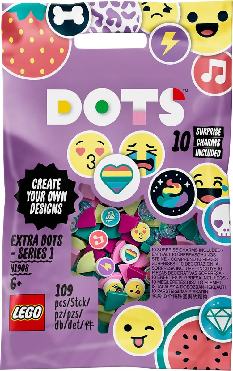 LEGO DOTS Extra DOTS Serie 1 41908 - 109 Tegels Multicolor