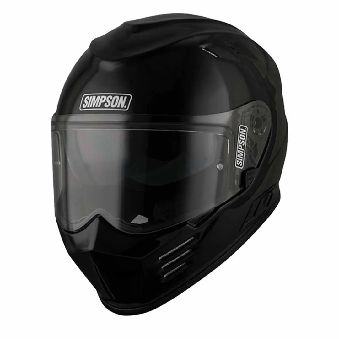 Simpson Venom Zwart Metaal ECE22.06 Integraalhelm