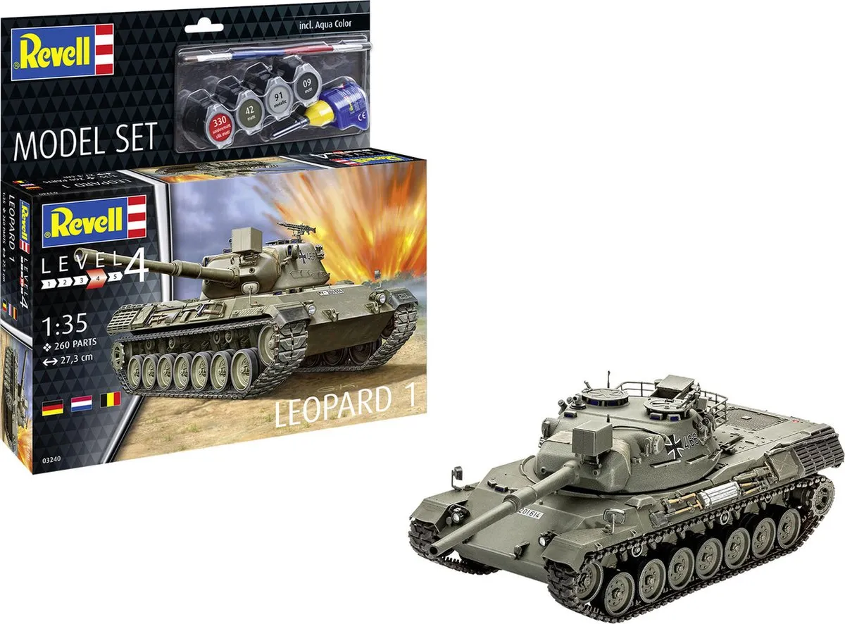 Revell 63240 Leopard 1 Tank Modelbouwpakket 1:35