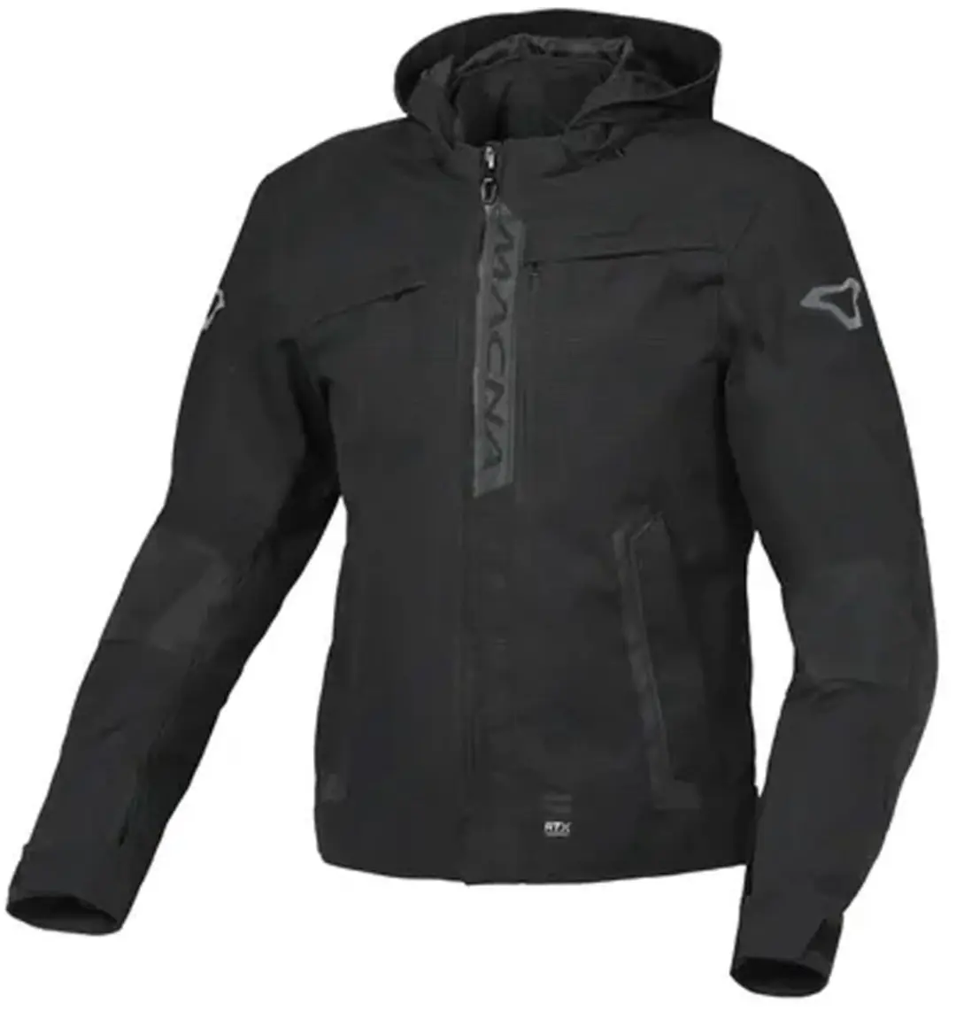 Macna Riggor Textile Waterproof Jas Zwart