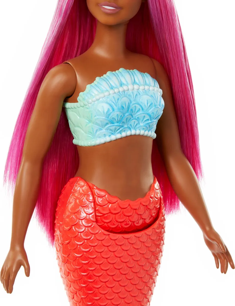 Barbie Zeemeerminpop HRR04 - 32 cm - Meerkleurig