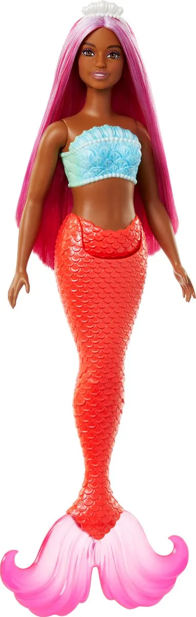 Barbie Zeemeerminpop HRR04 - 32 cm - Meerkleurig