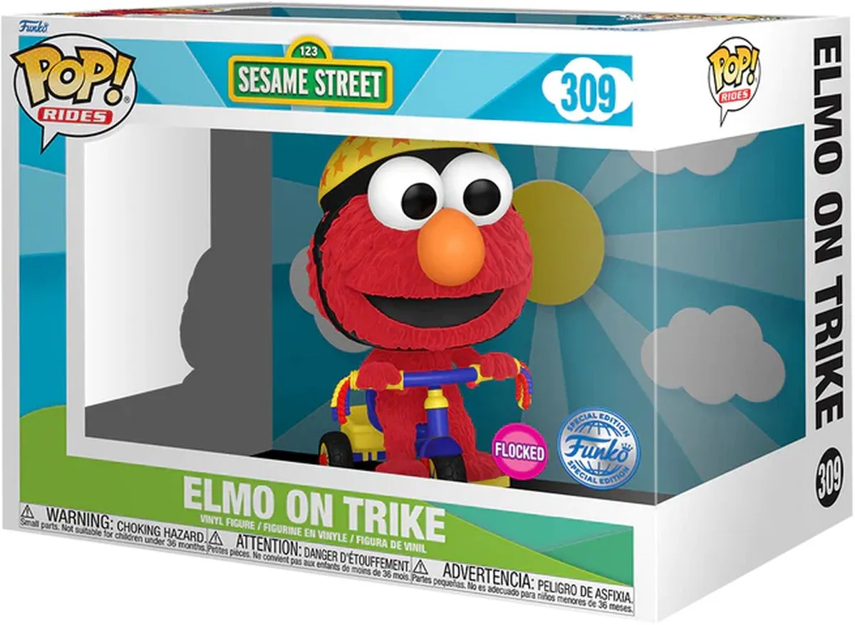 Funko Pop! Sesame Street Elmo Trike Flocked Exclusive - 309