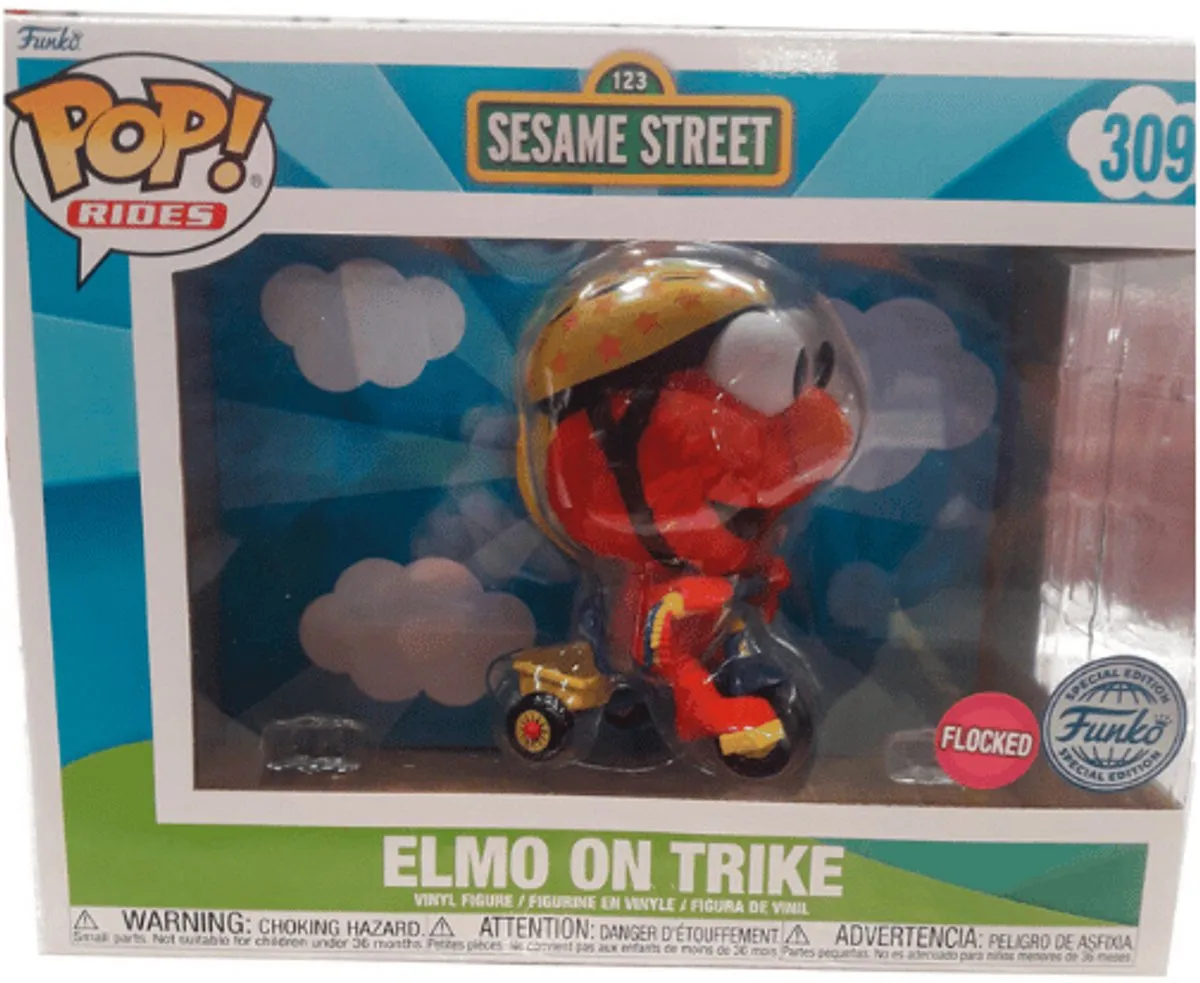 Funko Pop! Sesame Street Elmo Trike Flocked Exclusive - 309