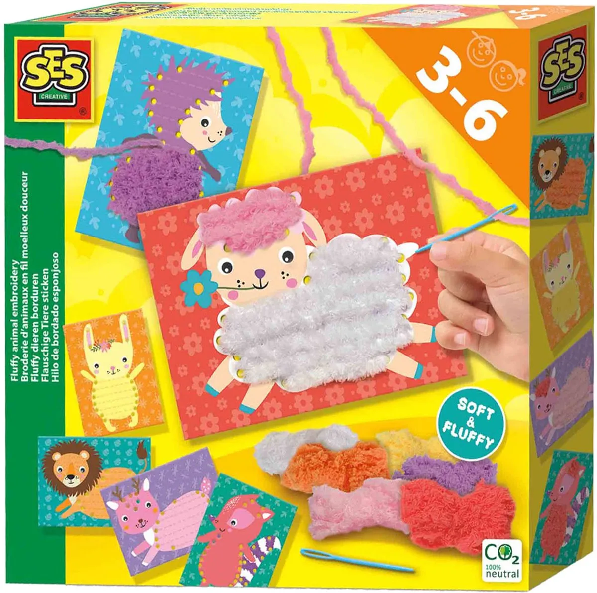 SES Creative Fluffy Dieren Borduren