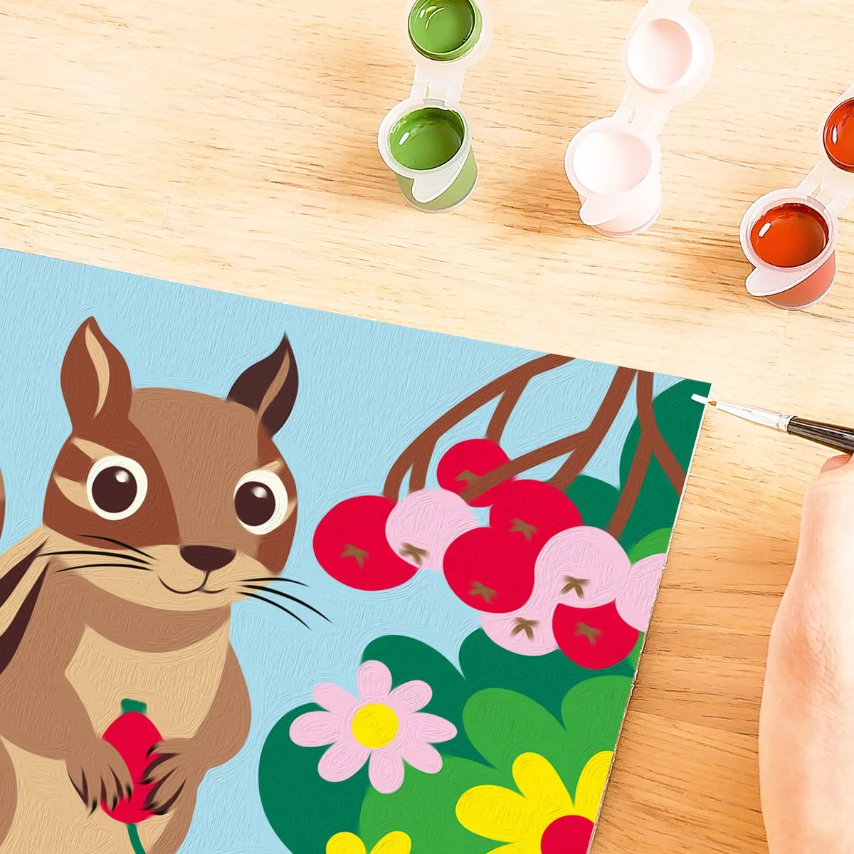 Ravensburger CreArt Chipmunk Schilderen op Nummer - Meerkleurig - afbeelding 6 van 6