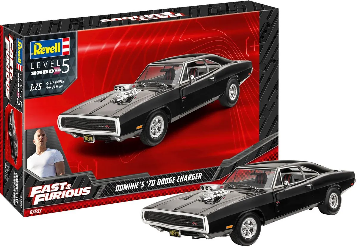 Revell 07693 Dominics 1970 Dodge Charger Modelbouwpakket