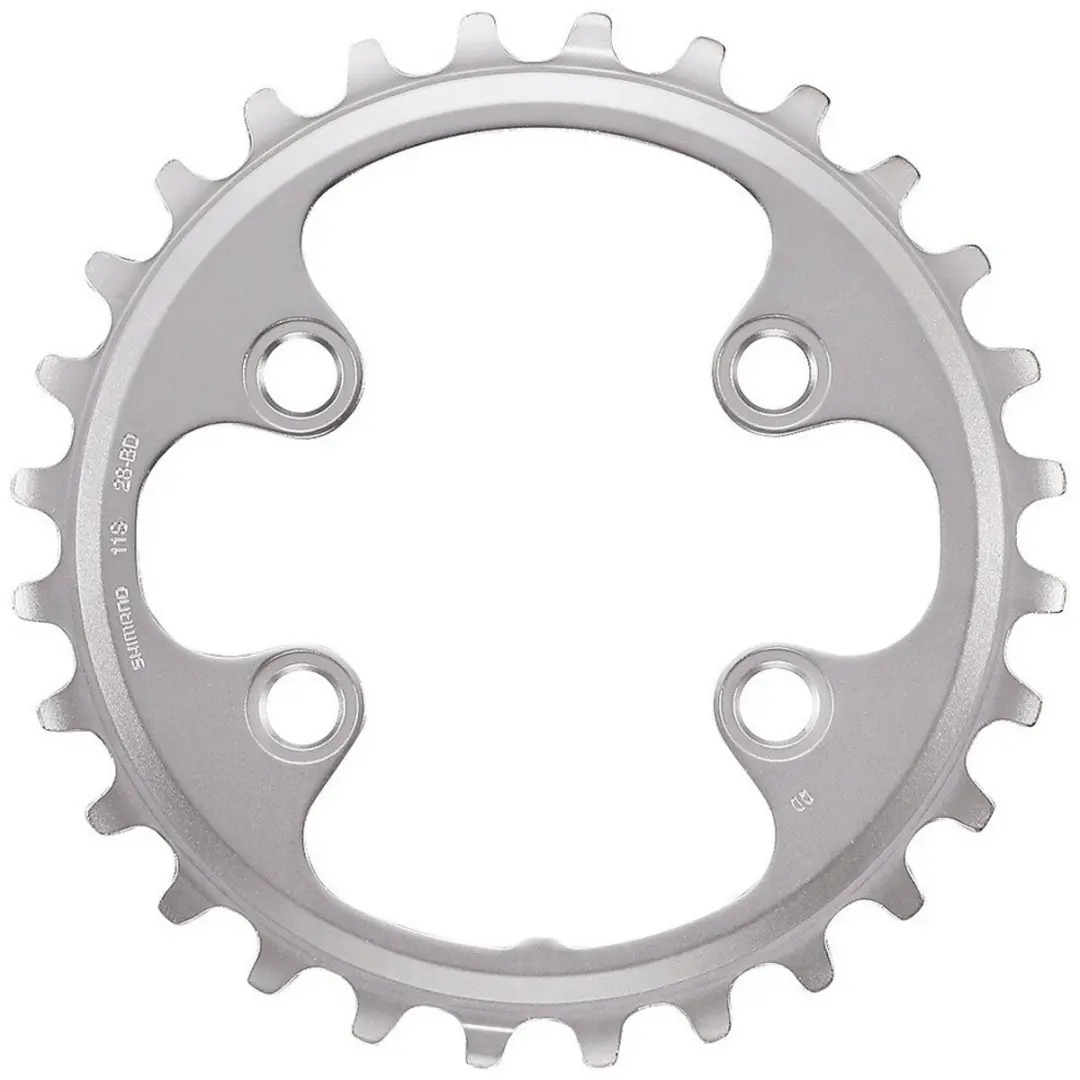 Shimano Deore XT Kettingblad 28T - Zilver - afbeelding 5 van 6