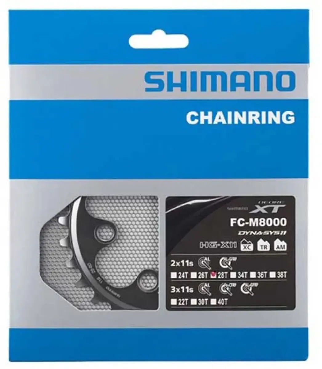 Shimano Deore XT Kettingblad 28T - Zilver - afbeelding 6 van 6