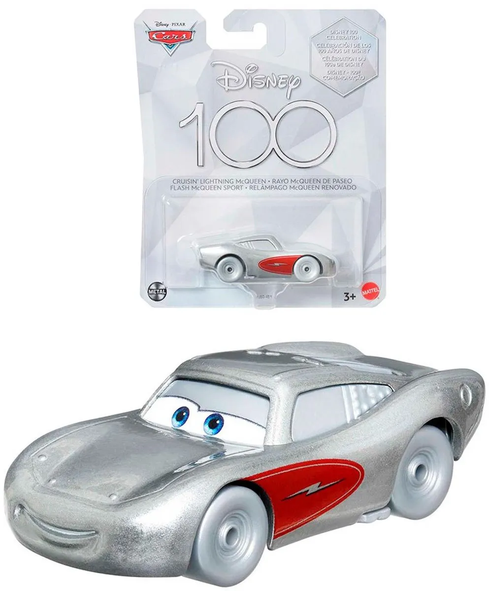 Mattel Disney Pixar Cars Auto HPJ53 - Rood/Zilver
