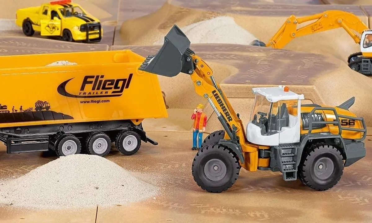 SIKU 3561 Liebherr L 566 Shovel 1:50 - Metaal/Kunststof - Oranje