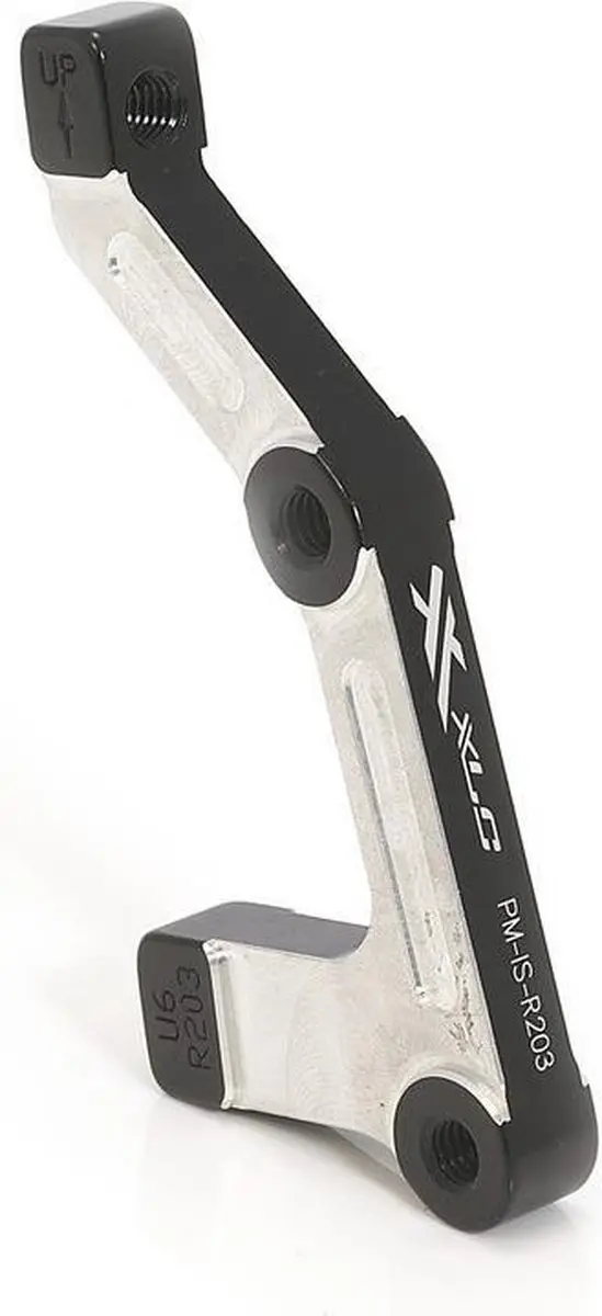 XLC remdeel adapter PM/IS achter 203mm zwart/zilver BRX26