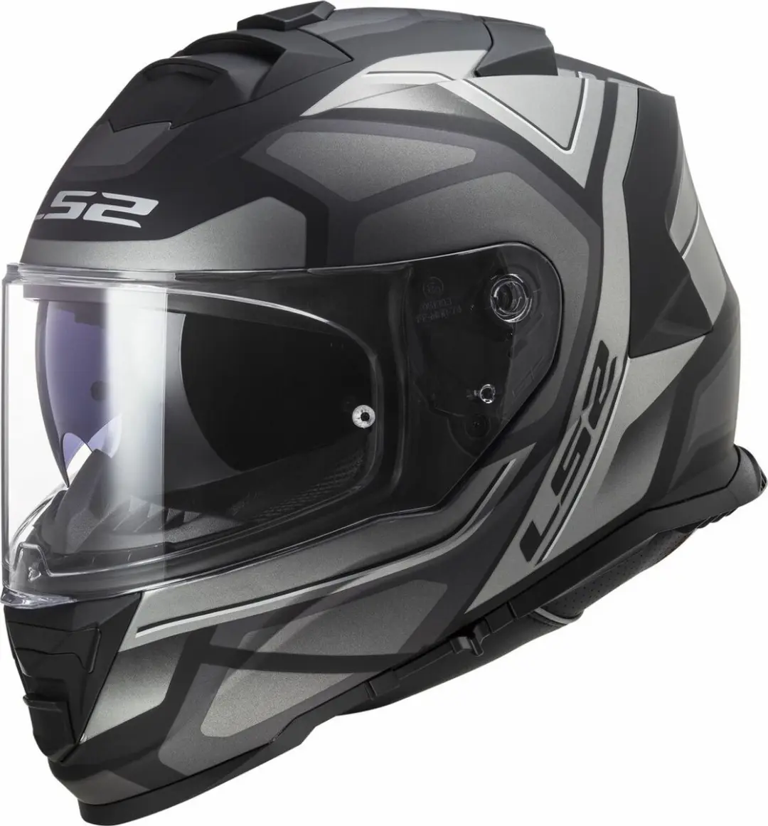LS2 Helm Storm II Faster FF800 mat titanium maat XS