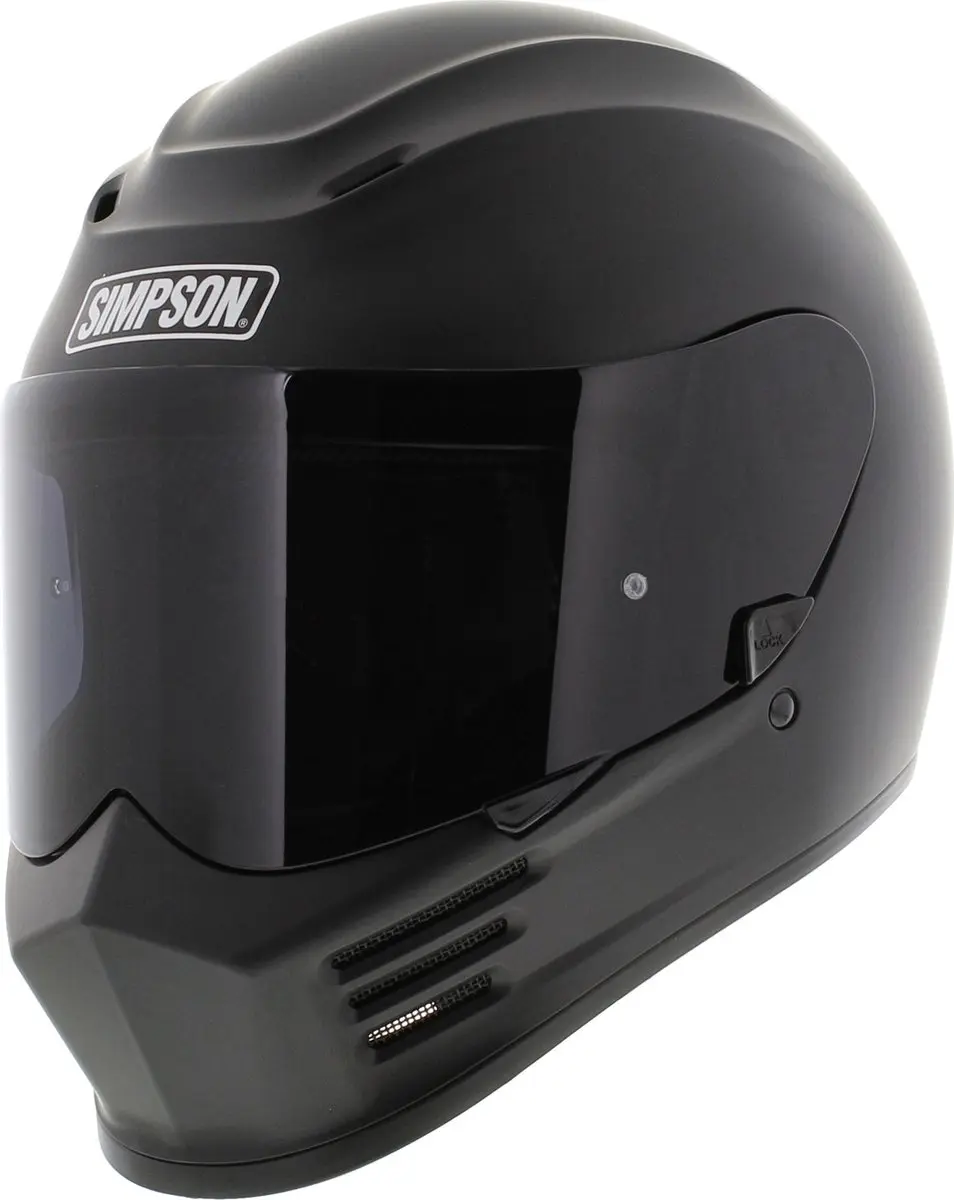 Simpson Speed Mat Zwart Integraalhelm